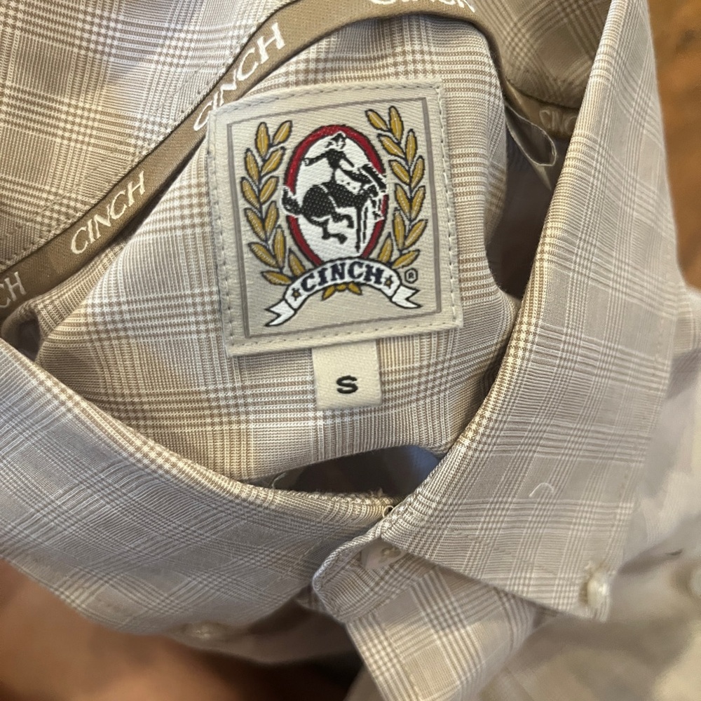 Cinch Tan Casual Button Down Shirt with Classic Style